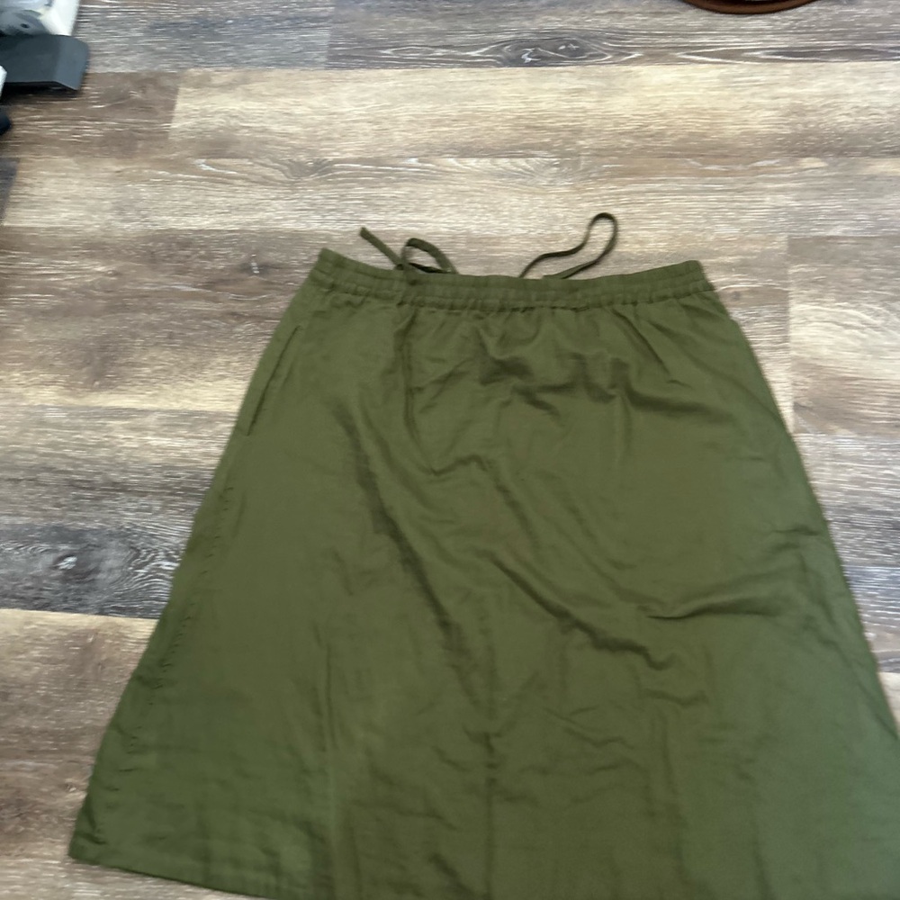 Madewell breezy & comfy  A-Line Skirt Size XL / 12-14 with drawstring waistband